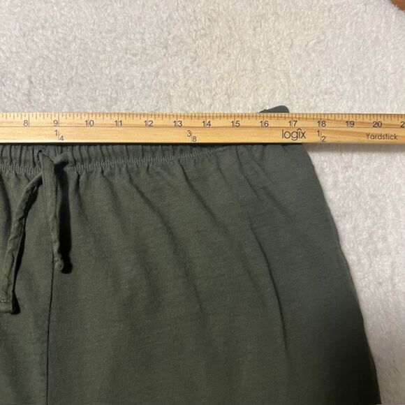 Allen Allen USA Womens Green Pull On Drawstring Wide Leg Pants Size XL - Picture 8 of 10